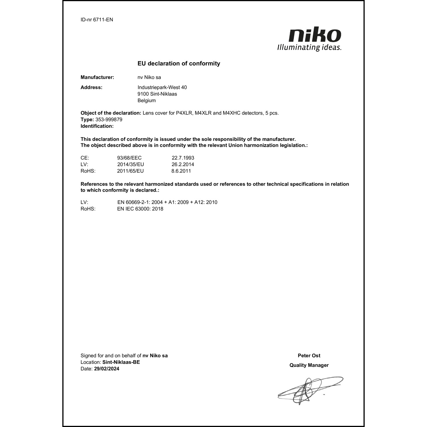 DOC CE-Erklärung (Declaration of conformity CE)