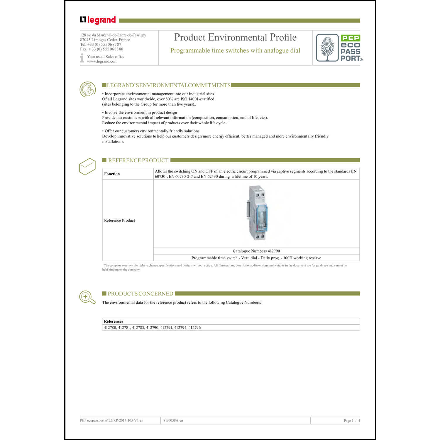 EPD-Erklärung (Environmental Product Declaration)