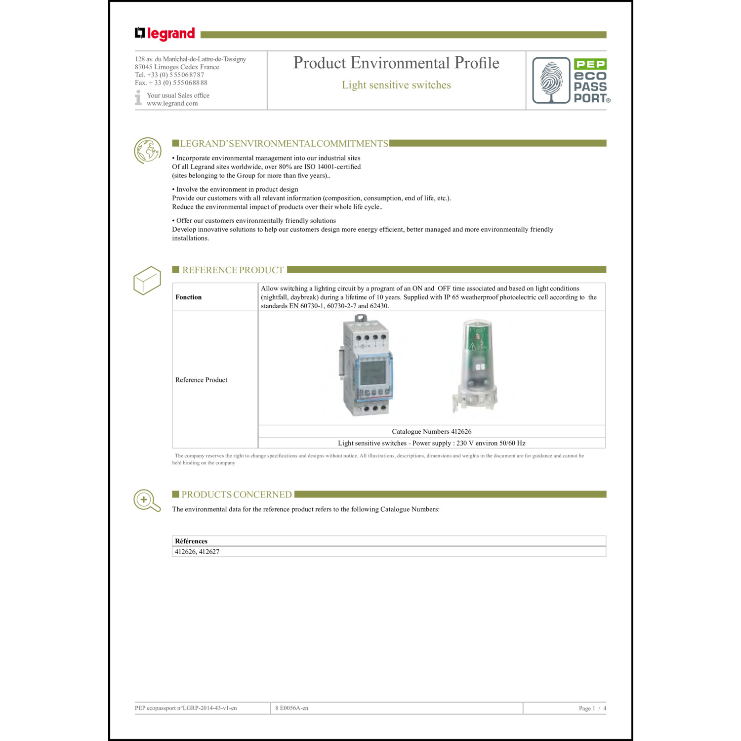EPD-Erklärung (Environmental Product Declaration)