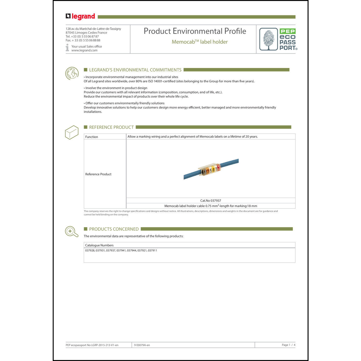 EPD-Erklärung (Environmental Product Declaration)
