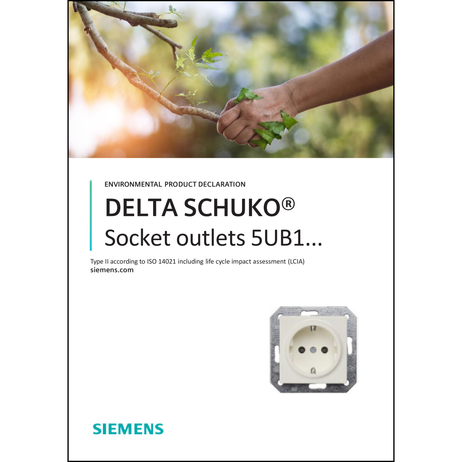 5UB1 853-1 Siemens Schuko-Steckdose Delta style platinmetallic - Steckdose