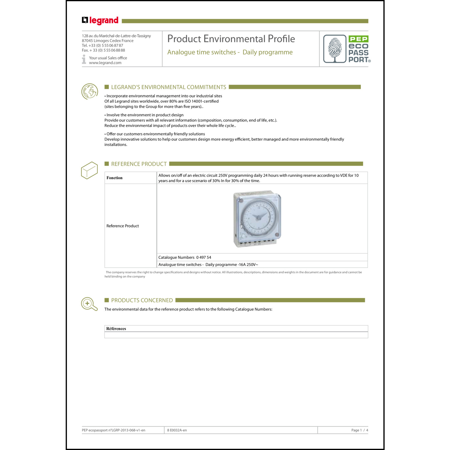 EPD-Erklärung (Environmental Product Declaration)