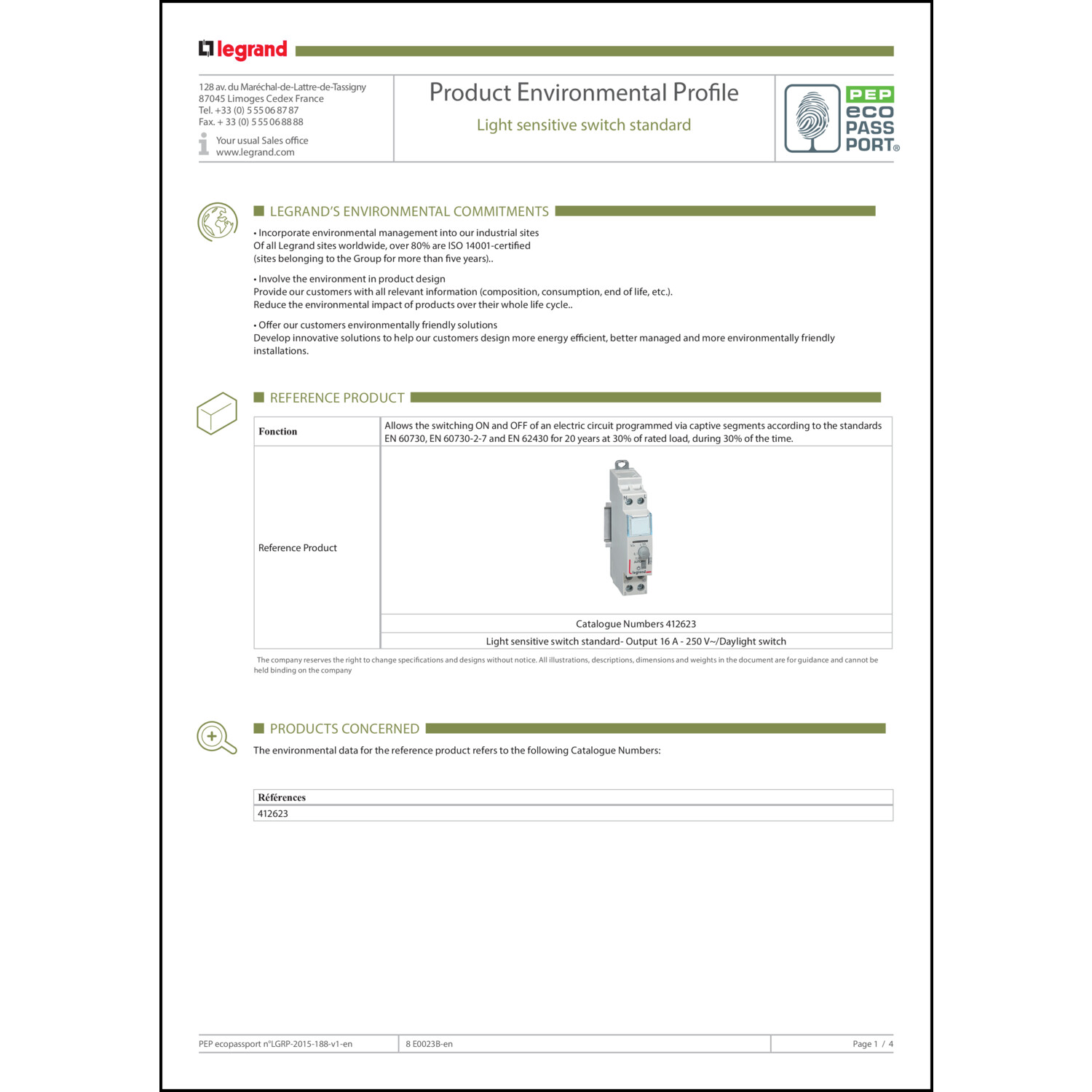 EPD-Erklärung (Environmental Product Declaration)