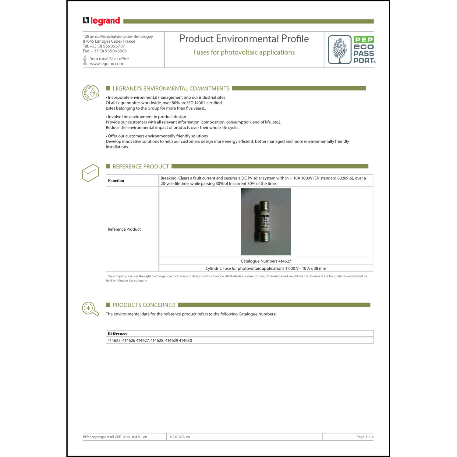 EPD-Erklärung (Environmental Product Declaration)
