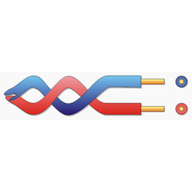 YT 2X0,6 weiss-rot 100m Ring Telefondraht Produktbild