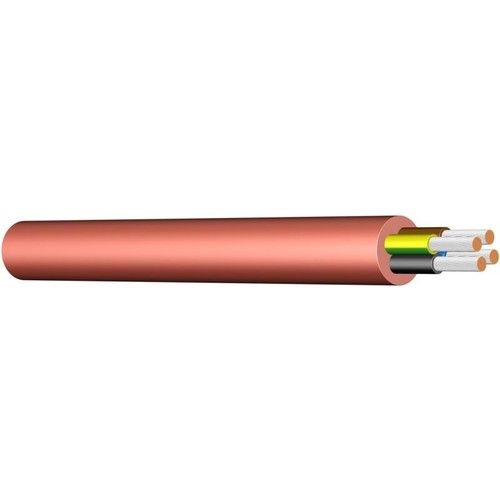 SIHF-O 2X0,75 rotbraun Messlänge - 180°C Silikonleitung Produktbild Front View L