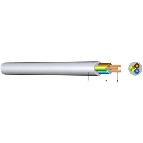 A05VV-F YMM-J 7G1,5 grau 50m Ring PVC-Schlauchleitung FÄRBIGE Adern Produktbild Front View L