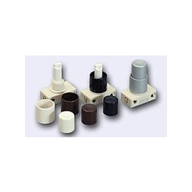 8001-302.01 BÄR DRUCK-EINBAUTASTER WEISS KURZ Produktbild front M