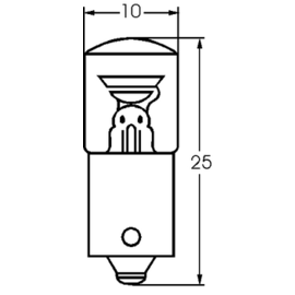 12330 BARTHELME LG 233 LILLIPUT-GLIMMLP. 230V BA9S 10X25MM    (F. S&S TASTER) Produktbild