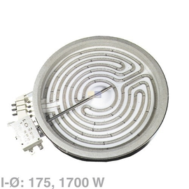 802842 EUROPART 7 TAKT STRAHLUNGSHEIZK. 18 CM 1700W 230V (51KP604) Produktbild front M