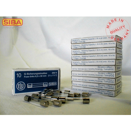 7005961.0,063 SIBA G-SICHERUNG 6,3X32 63MA TRÄGE Produktbild