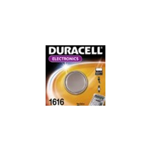 030336 DURACELL 1616/B1 KNOPFZELLE (1 STK.BL) 3V LITHIUM-SPEZIALBATTERIE Produktbild Front View L