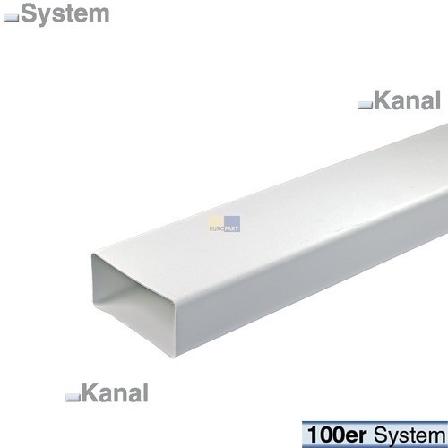 771806 EUROPART FLACHKANAL 100 WEISS (74FK610) Produktbild Front View L