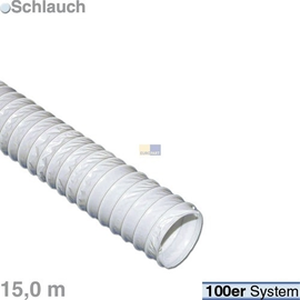 771559 EUROPART ABLUFTSCHLAUCH 15M SYST. 100 WEISS (74FK410) Produktbild