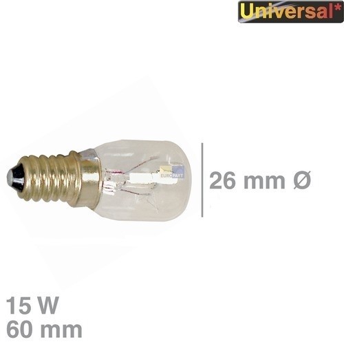 453675 EUROPART KÜHLSCHRANKLAMPE E14-15W (66KT101) Produktbild Front View L