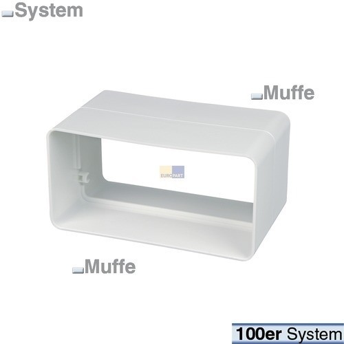 771811 EUROPART ROHRVERBINDER WEISS SYS. 100 ECKIG (74FK620) Produktbild Front View L