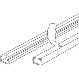 LCD71.6 KLEINHUIS MINIKANAL 7 X 12 HXB WEISS M. KLEBEBAND Produktbild