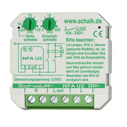 NFAU29 SCHALK NFA U2 NETZFREISCHALTER DOSENEINBAU Produktbild Front View L