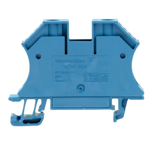 103618 WEIDMÜLLER WDU 16N REIHENKLEMME BLAU Produktbild Front View L