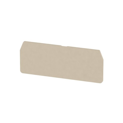 1608770000 Weidmüller ZAP/TW 2 DB Abschlussplatte für ZDU2,5/3AN beige Produktbild Front View L