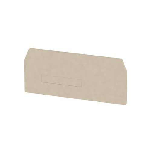 1748660000 WEIDMÜLLER ZAP/TWZDU10  Abschlussplatte zu ZDU 10 beige Produktbild Front View L