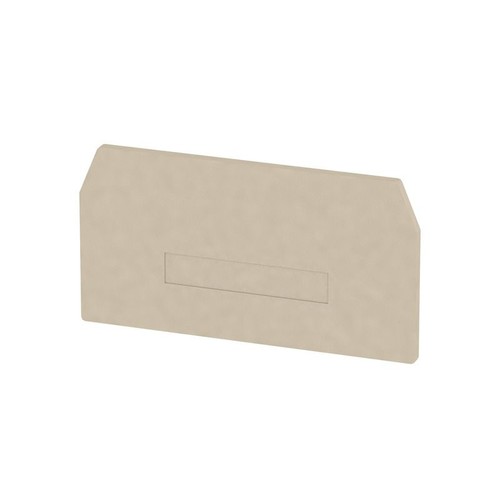 1745150000 Weidmüller ZAP/TW ZDU16 Abschlussplatte zu ZDU 16 beige Produktbild Front View L
