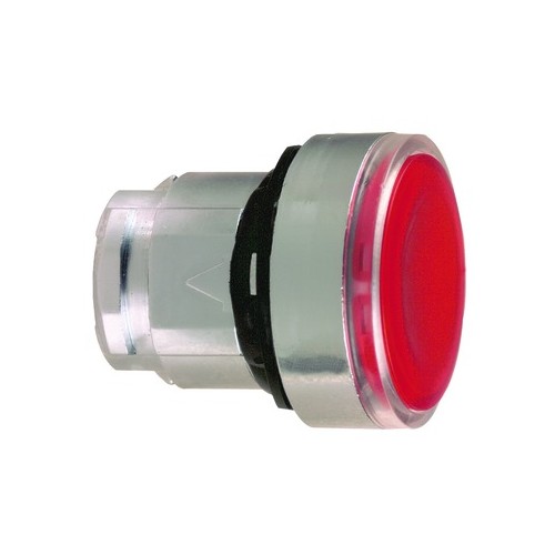 ZB4BH043 Schneider E. LEUCHTDRUCKTASTER ROT VERKLINKT F.LED HARMONY STYLE 4 Produktbild Front View L