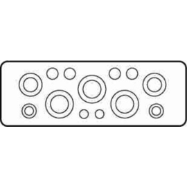 21982 MOELLER FL4-5 FLANSCH 2XM16,4XM20, 2XM25/16,2XM40/25,3XM50/32 Produktbild front M