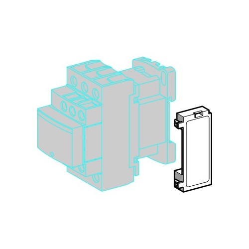 LAD4RCU Schneider E. RC-GLIED 240VAC AUFSCHNAPPBAR D09-D38 Produktbild Front View L