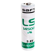 1382 Saft LS14500 LithiumBatterie AA Mignon 3,6V 2600mAh ohne LF 14,5x50,3 Produktbild