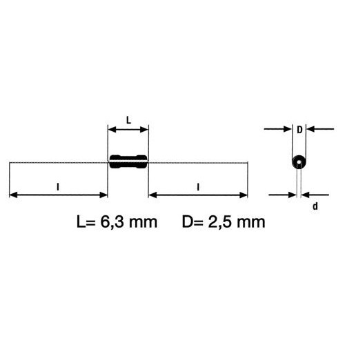 A3367898 OBWEXER 12,7K-0,6W WIDERSTAND Produktbild Front View L