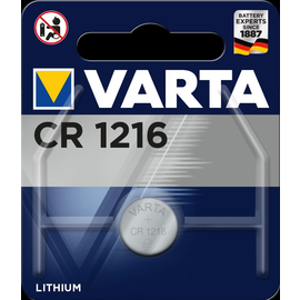 06216101401 VARTA ELECTRONICS CR1216 (1STK.-BL.) Knopfzellenbatterie 3V Produktbild