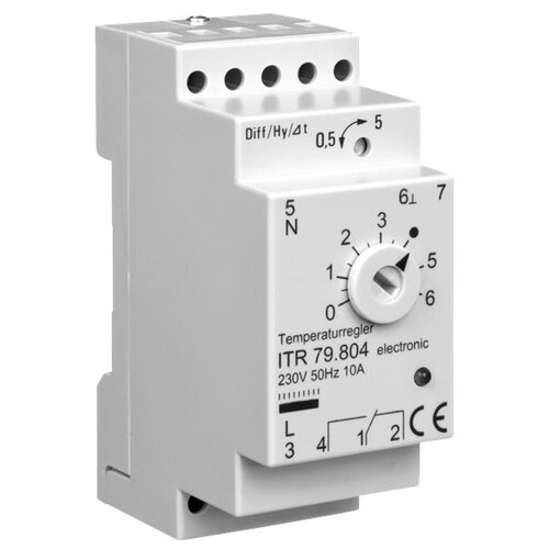 ITR79.804 ALREI TEMPERATURREGLER  VE 0-60 GRAD MIT FERNFÜHLER Produktbild Front View L