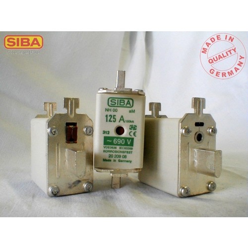 2020908100 SIBA NH-SICHERUNG 100A 500VAC AM Produktbild Front View L