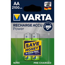 56706101402 Varta RECHARGE ACCU Power (2Stk.-Bl.) 2100mAh Akku Mignon AA HR6 Produktbild