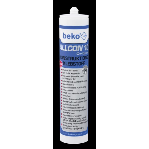 260 100 310 BEKO ALLCON 10 KONSTRUKTIONS KLEBER BEIGE 310ML Produktbild Front View L