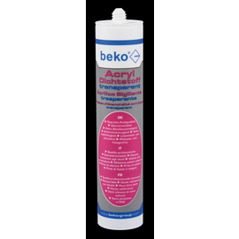 230 320 BEKO ACRYL-FUGENDICHTMASSE TRANSPARENT 310ML Produktbild