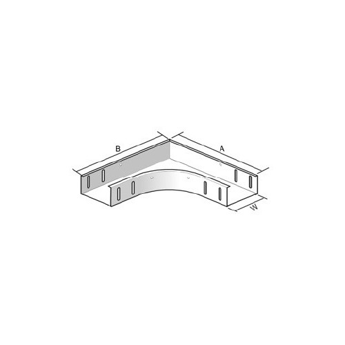 E8645 VERGOKAN B 90*60*400 BOGEN 90I Z. KABELRINNE H60,B400 Produktbild Front View L