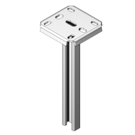 E9051 VERGOKAN INOXHSLE 1200 HÄNGESTIEL 1-FACH L=1200 LEICHT Produktbild front M