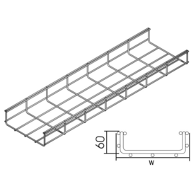 E9314 VERGOKAN INOXVF 60*300 GITTERBAHN H=60 B=300 Produktbild