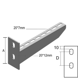 E9088 VERGOKAN INOXWK 100 WANDAUSLEGER B=100 Produktbild