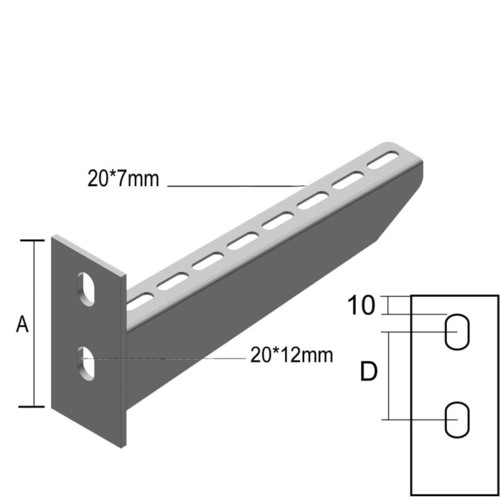 E9088 VERGOKAN INOXWK 100 WANDAUSLEGER B=100 Produktbild Front View L