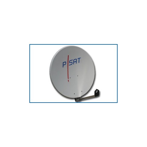 OP 40E P-SAT ALU-OFFSETANTENNE 40CM HELLGRAU Produktbild Front View L