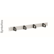 19PARP1 ERA RANGIERPANEEL 1HE MIT 4 POLYAMIDRINGE 42X60 Produktbild front S