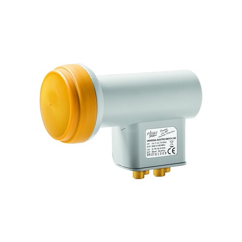 203177 P-SAT QUATTRO SWITCH LNB PREMIUMLINE 5 JAHRE GARANTIE Produktbild Front View L