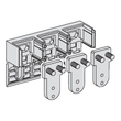 33599 Schneider E. VORDERANSCHLUSS UNTEN, 3POLIGFÜR NS630B-1000 Produktbild