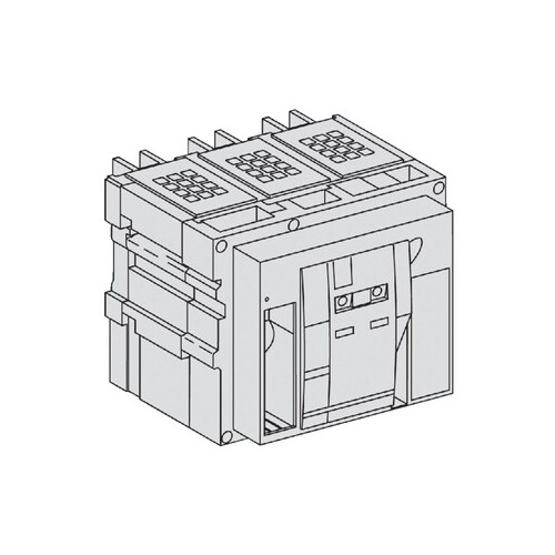 48288 Schneider E. LEISTUNGSSCHALTER EINSCHUBTECH. 3P100KA NENNSTR.2000A NW20 Produktbild Front View L
