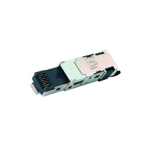 J80026A0003 TELEGÄRTNER STX-IP20 STECKER RJ45CAT6SW AWG22-AWG26 FELDKONFEKTBAR Produktbild Front View L