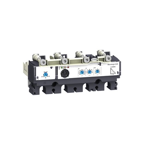 LV430480 Schneider E. 4P4D MICROLOGIC 2.2 160A ELEKTR. AUSLÖSER F.NSX 100-250 Produktbild Front View L