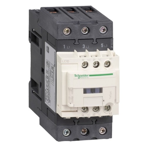 LC1D50AB7 Schneider E. Schütz 50A 22kW Spule 24V AC, 1S & 1Ö, 3P, AC3, 400V Produktbild Front View L
